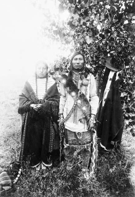 This Lakota Bald Eagle and his wife Good Woman traveled with Sitting Bull to Crow Country in 1886. / Edward Becker Collection, Buffalo Bill Center of the West