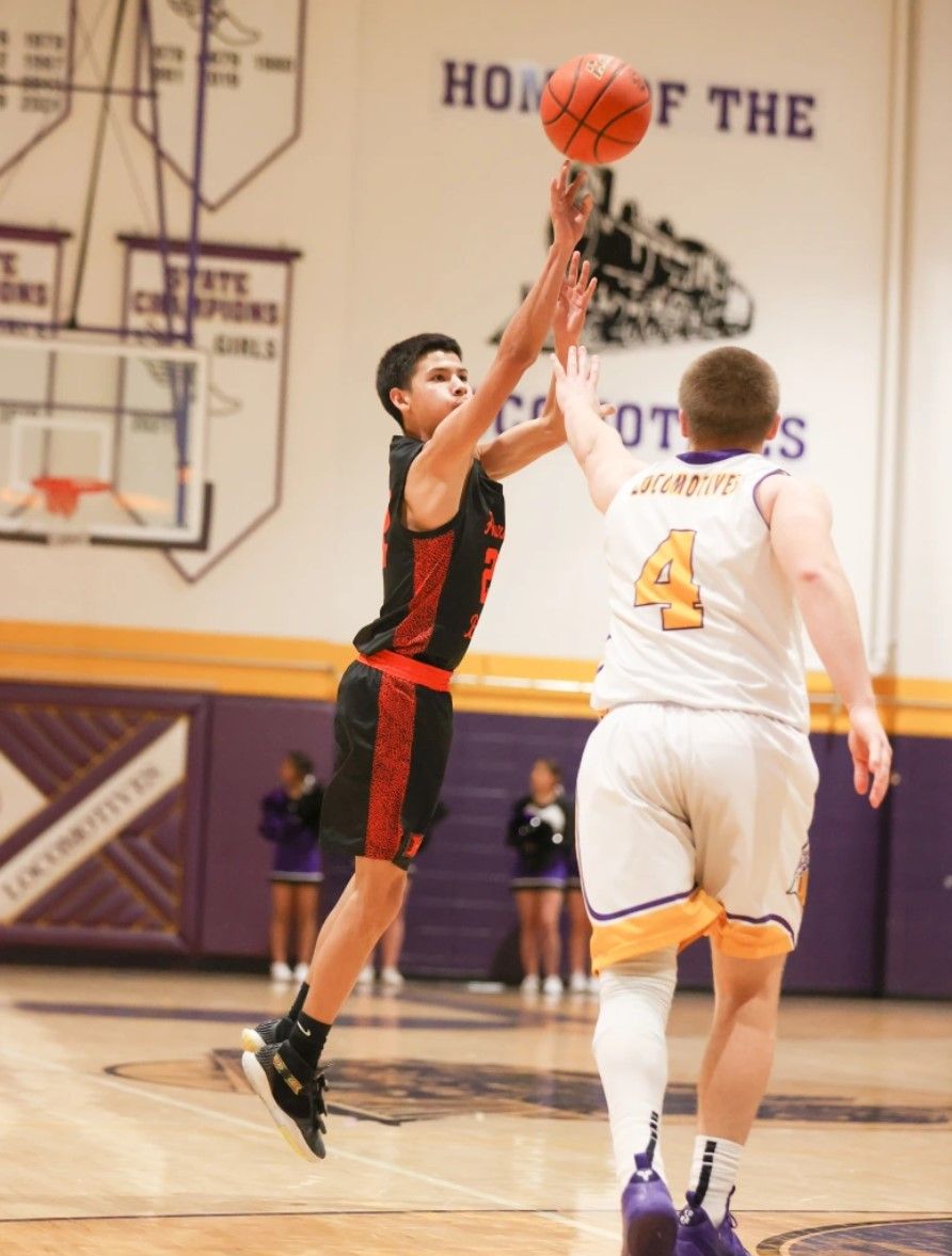 Bryson Rogers releases the ball from downtown. / Photo by Tommy Robinson