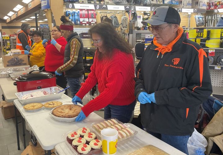 Family and friends of the late Freman Bends served a meal last week in honor of Bends, who was murdered in 2016. / Photo by N