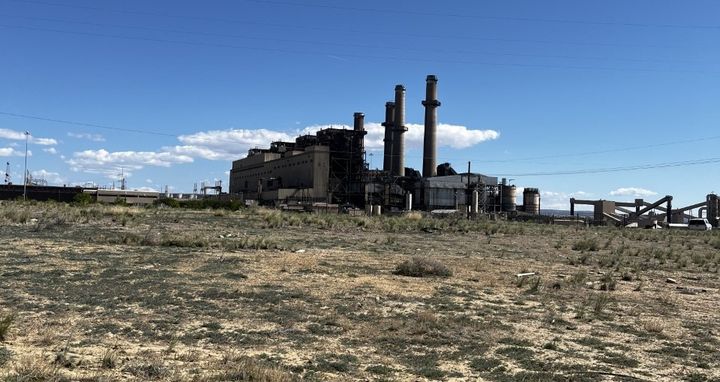 Blue skies of San Juan Generating Station, near Waterflow, N.M. / Photo by Mike Eisenfeld